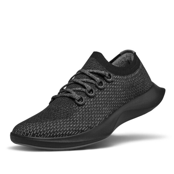 COPY - Allbirds Men's Tree Dashers Obsidian Black Sole Sneakers - Picture 1 of 15